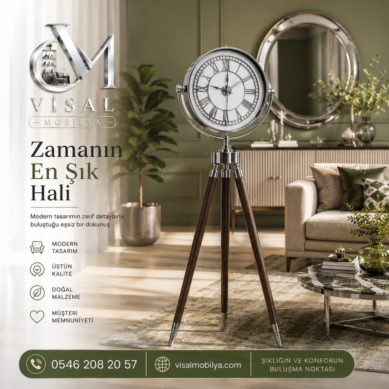 Tripod Ayaklı Saat