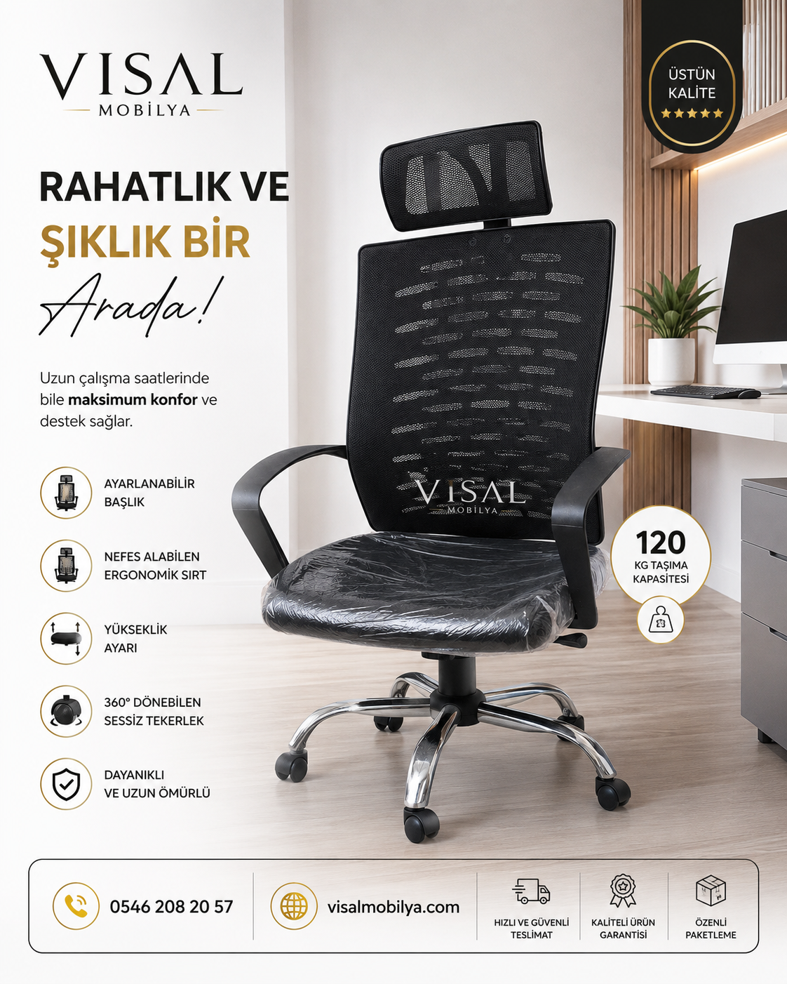 Metal Ayak Çalışma Koltuğu