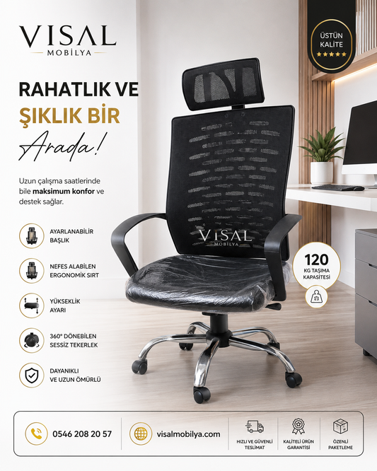 Metal Ayak Çalışma Koltuğu