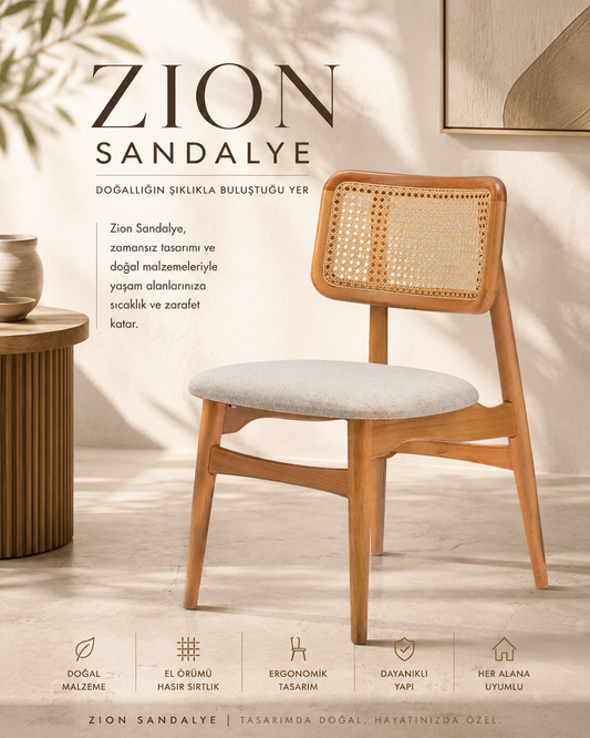 Zion Ahşap Sandalye