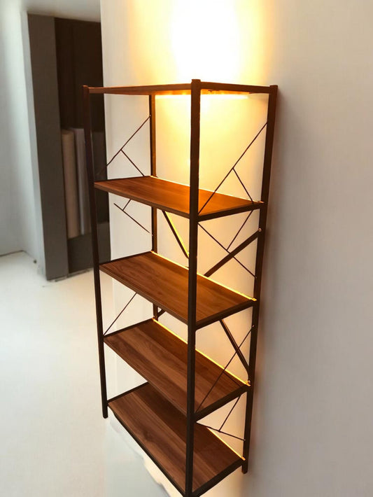 Beşli Metal Raf Kitaplık